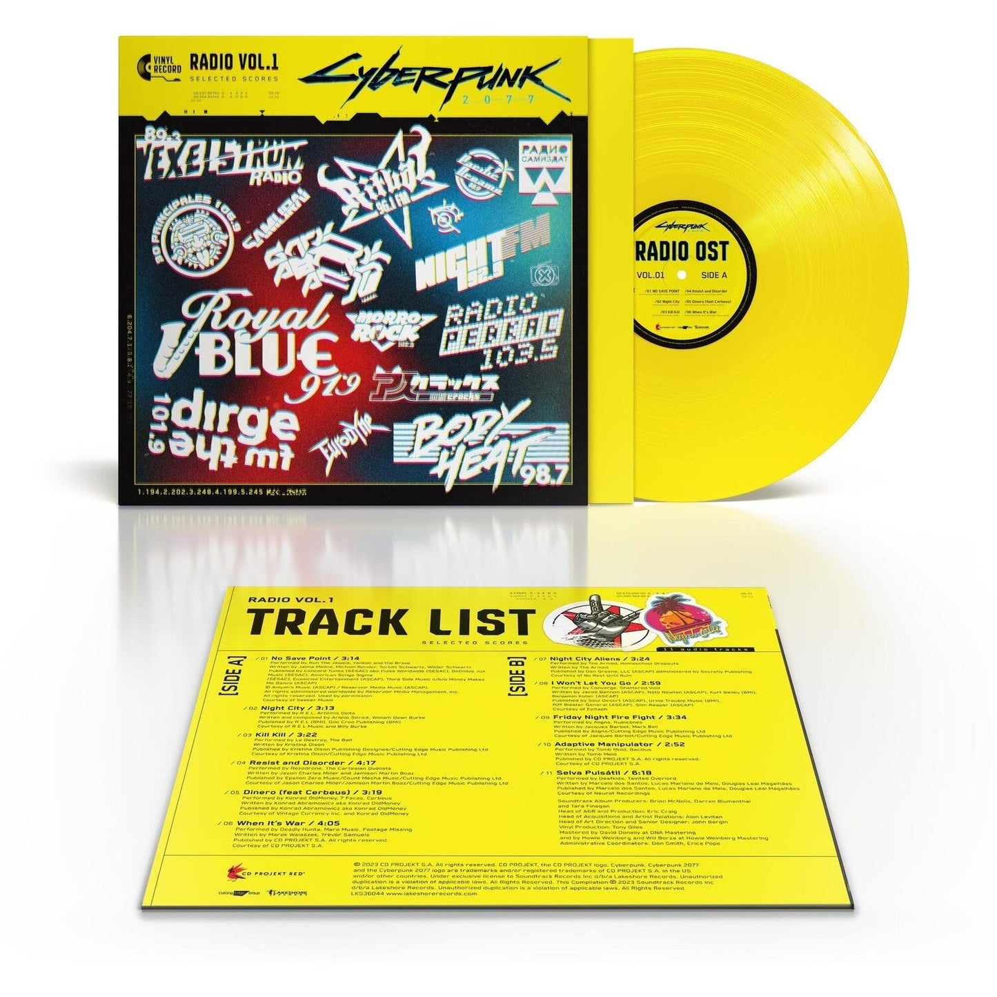 Cyberpunk 2077 Radio Vol.1 (Opaque Yellow LP Vinyl)