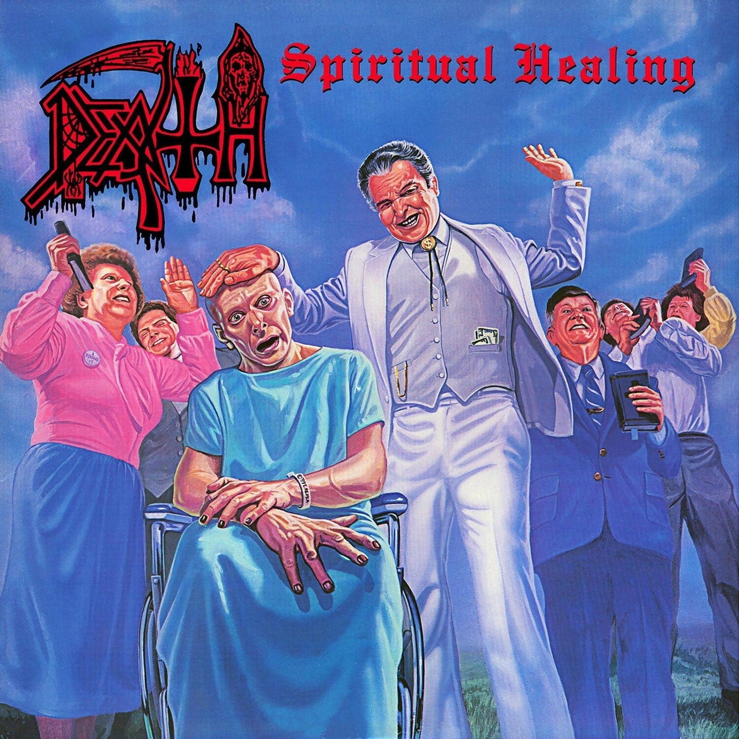 Spiritual Healing - Reissue (Red, Cyan Blue & Black Tri Color Merge With Splatter LP Vinyl)