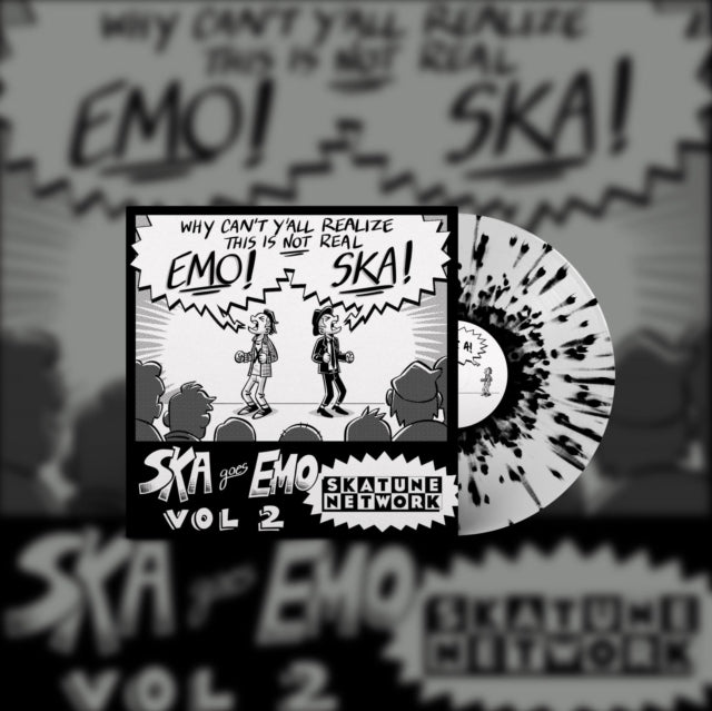 Skatune Network - Ska Goes Emo: Vol. 2 (White W/ Black Splatter LP Vinyl)