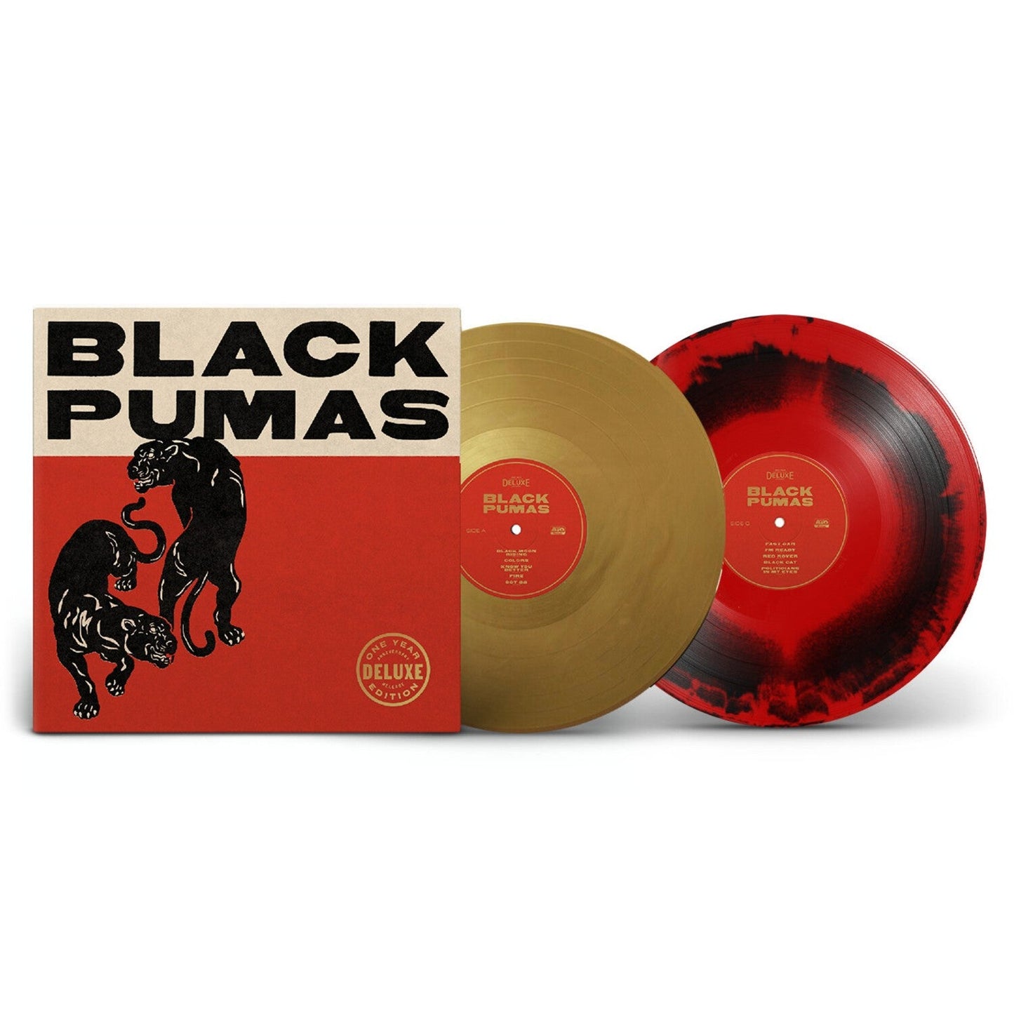 Black Pumas (Deluxe/Gold & Red/Black Marble Vinyl/2LP)