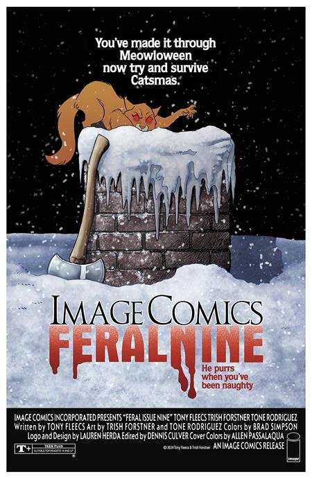 Feral #9 B Tony Fleecs & Trish Forstner Homage Variant (01/15/2025) Image