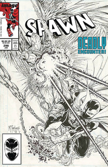 SPAWN #298 C B&W Todd MCFARLANE Amazing Spider-Man 298 Homage Variant (06/26/2019) IMAGE