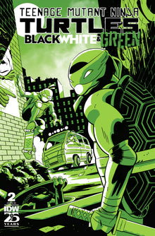 Teenage Mutant Ninja Turtles TMNT Black White & Green #2 C 1:10 Tyler Boss Variant (06/19/2024) Idw