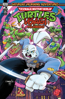 Teenage Mutant Ninja Turtles TMNT Usagi Yojimbo Saturday Morning Adv #1 C 1:25 On Sommariva Variant (06/12/2024) Idw