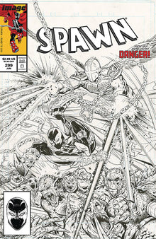 SPAWN #299 C B&W Todd MCFARLANE Variant Amazing Spider-Man 299 Homage (07/31/2019) IMAGE