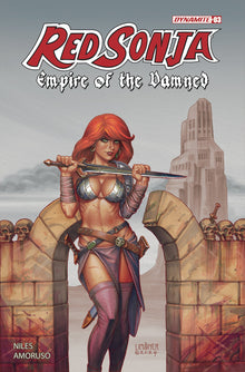 Red Sonja Empire Damned #3 G 1:10 Joseph Michael Linsner Foil Variant (06/19/2024) Dynamite
