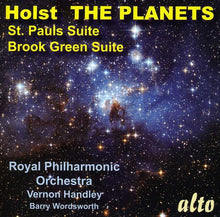 the album cover for Vernon Handley - Planets Suite / St Paul's Suite