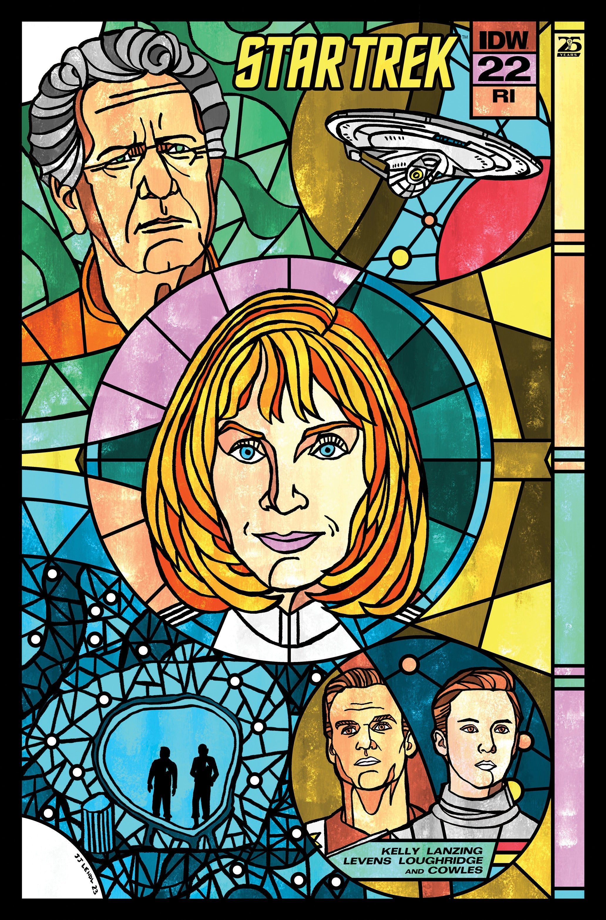Star Trek #22 C 1:10 Lendl Connecting Stained Glass Variant Variant (07/17/2024) Idw