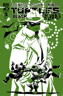 Teenage Mutant Ninja Turtles Black White And Green #3 B Rossmo Variant (07/31/2024) Idw