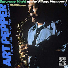 the album cover for Art Pepper - Saturday Night at the Village Vangurad