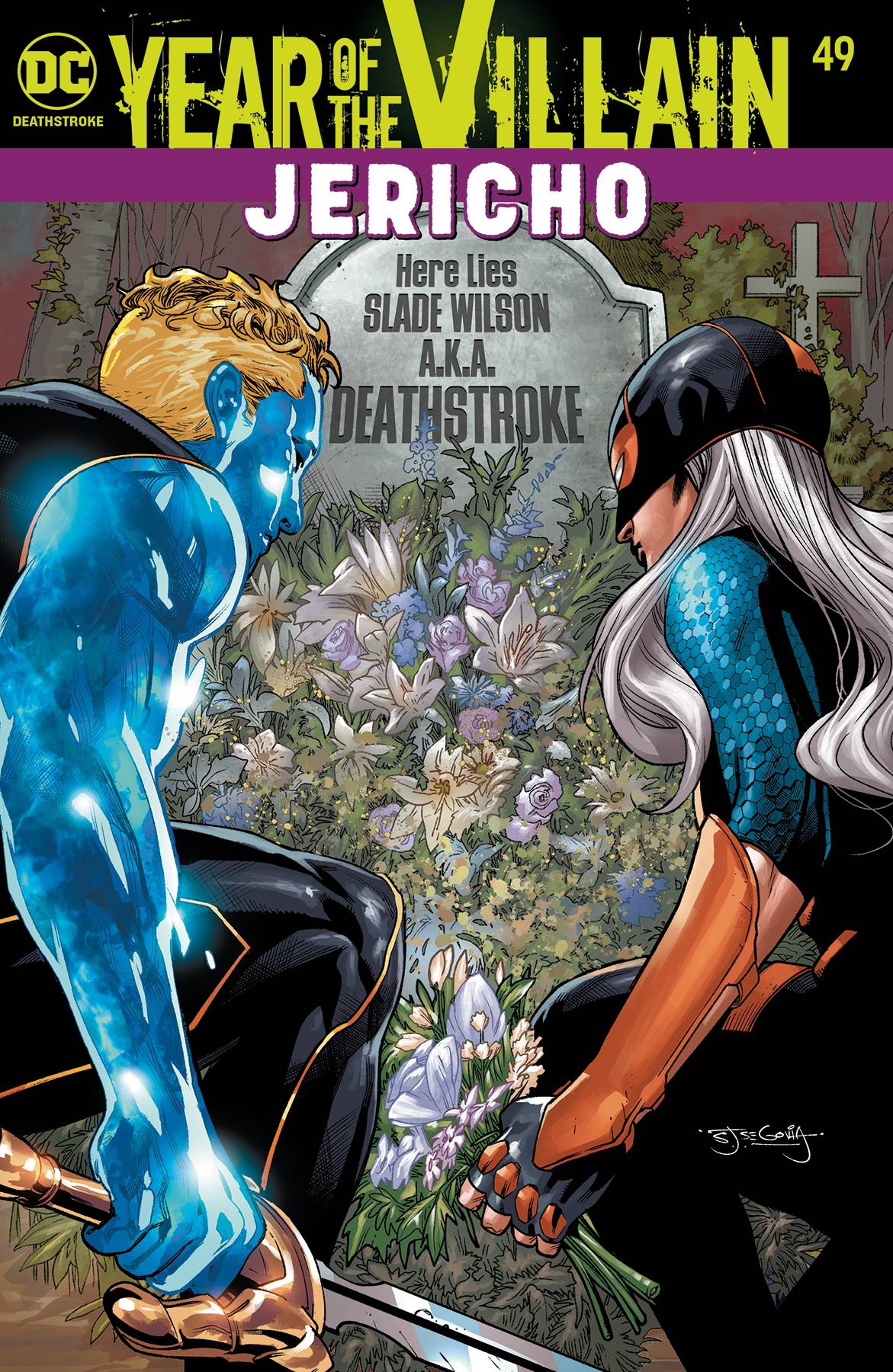 DEATHSTROKE #49 A Stephen Segovia Christopher Priest Acetate YOTV (11/06/2019) DC