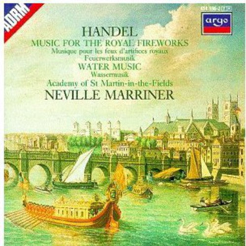 the album cover for Academy Of St. Martin-In-The-Fields - Fireworks & Water Music