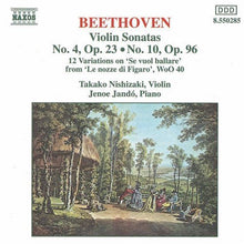 JenÅ‘ Jandó - Violin Sonatas 23 & 96 / Mozart Variations Music CD