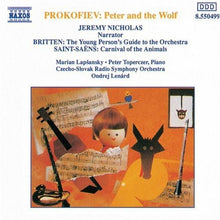 the album cover for Ondrej Lenard - Peter & the Wolf