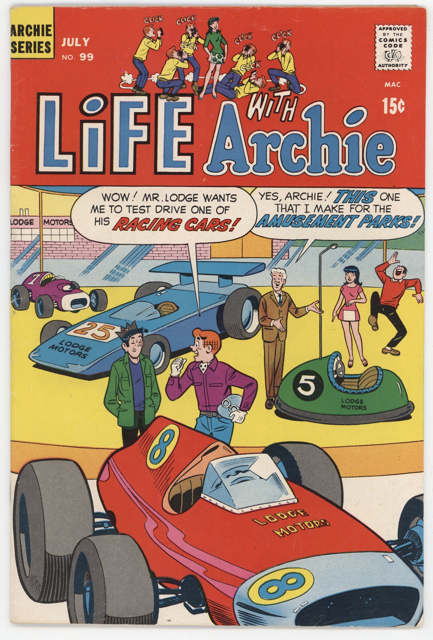 Golden Apple Comics - Life With Archie 99 Archie 1970 FN Betty Veronica ...