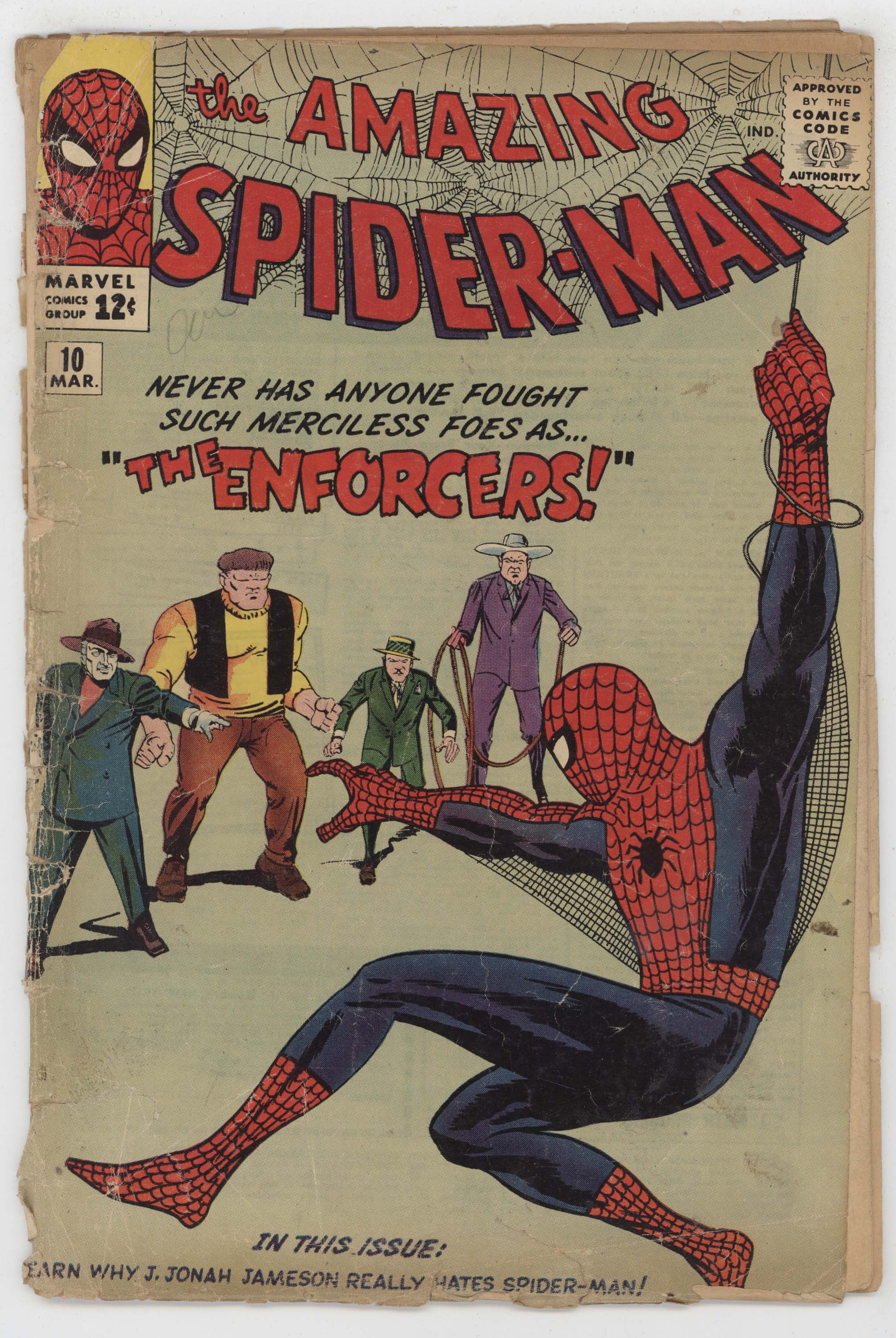 Amazing Spider-Man 10 Marvel 1964 PR FR 1st Enforcers Steve Ditko Stan Lee
