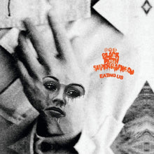 the album cover for Black Moth Super Rainbow - Eating Us