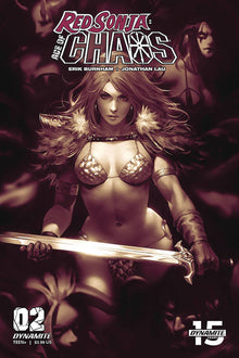 RED SONJA AGE OF CHAOS #2 1:25 Derrick CHEW MONOCHROMATIC Variant (02/19/2020) DYNAMITE