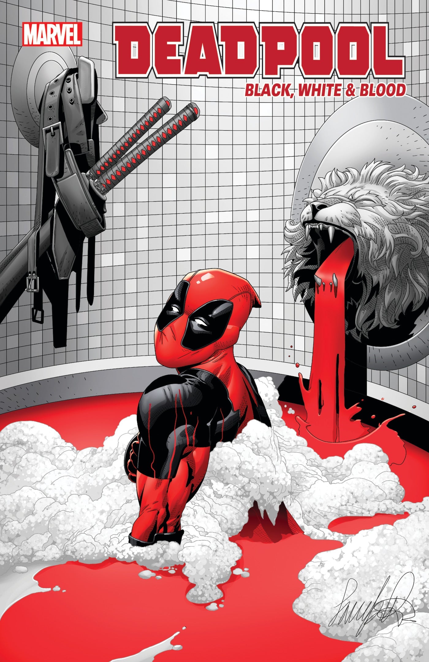 Deadpool Black White Blood #3 B (Of 4) Salvador Larroca Variant (10/06/2021) Marvel