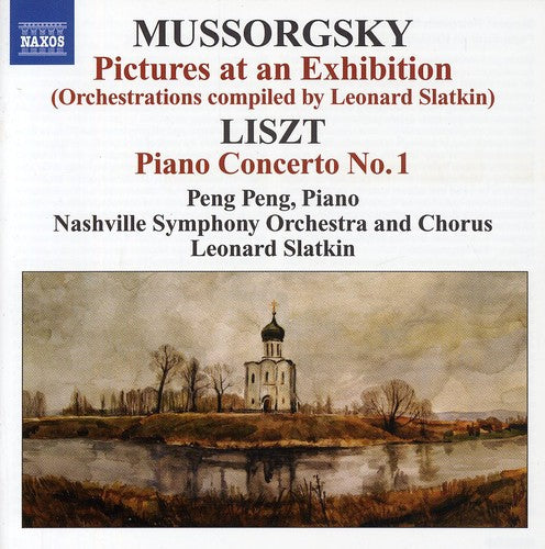 the album cover for Peng Peng - Picturs at An Exhibition / Piano Concerto No. 1