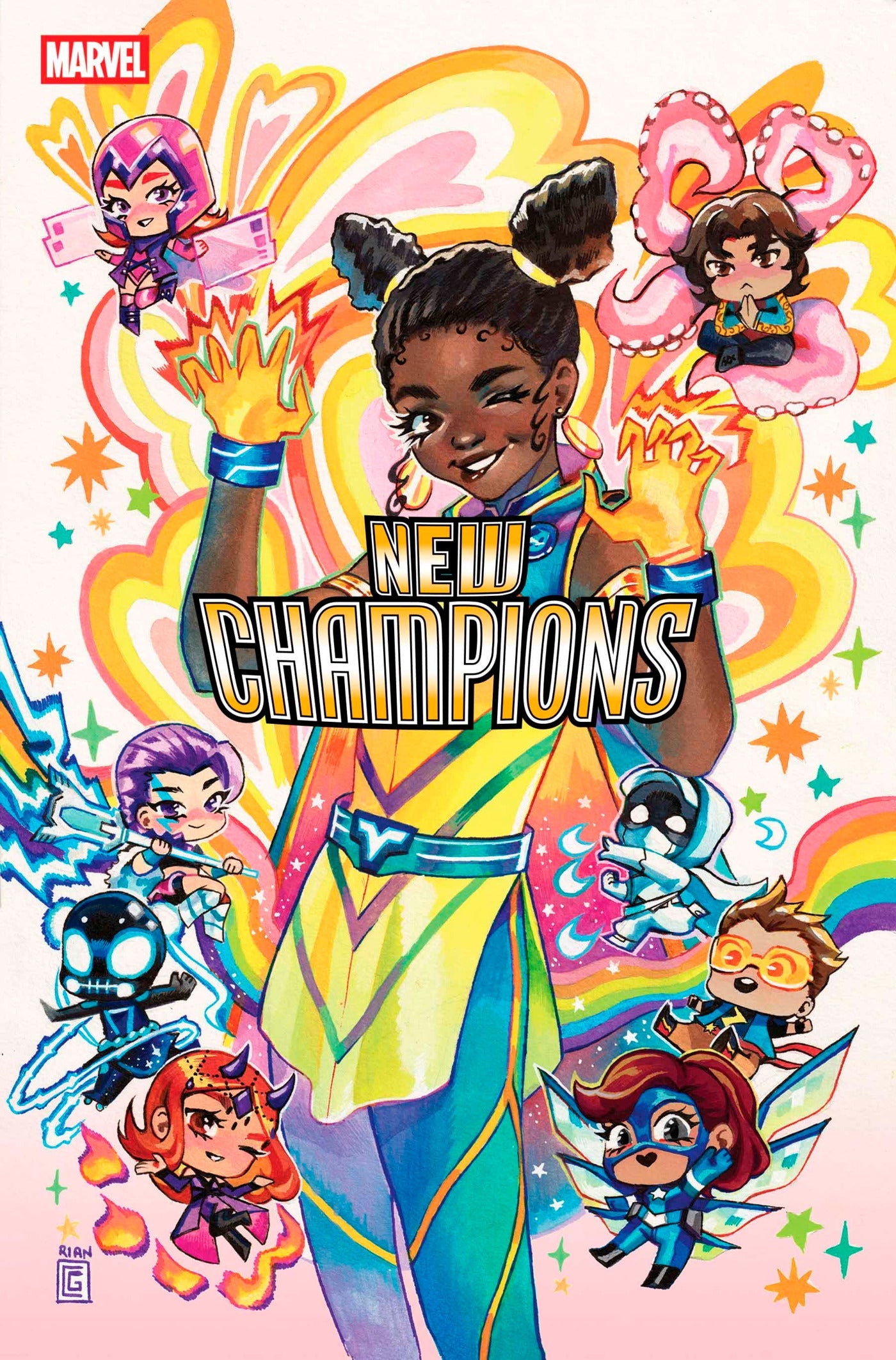 Shopy Rian New Champions #4 C Rian Gonzales Variant (04/23/2025) Marvel – Paladin ...