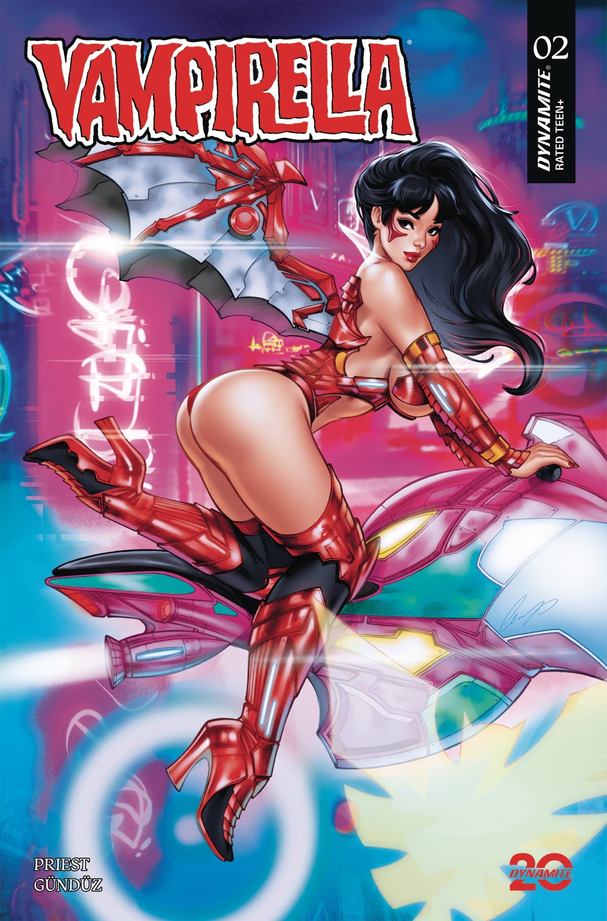 Vampirella (2025) #2 O 1:10 Elias Chatzoudis Foil Variant (05/28/2025) Dynamite