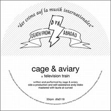 the album cover for Cage & Aviary - Television Train