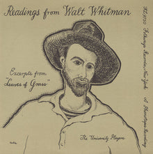 University Players - Selections from Walt Whitman's Leaves of Grass Music CD