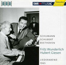 the album cover for F. SCHUBERT - Liederabend 1965