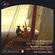 the album cover for Atlantis Trio - Piano Trios in D & G minor