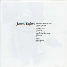 the album cover for James Taylor - Greatest Hits