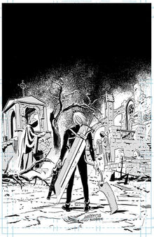 Lost Fantasy #4 D 1:25 Alex Diotto B&W Virgin Variant (08/27/2025) Image