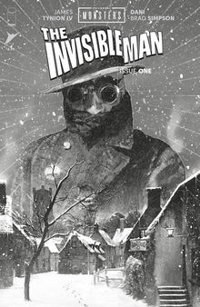 Universal Monsters The Invisible Man #1 (Of 4) D 1:25 Joshua Middleton Classic Horror B&W Va (08/27/2025) Image