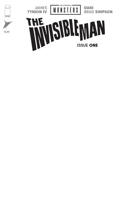Universal Monsters The Invisible Man #1 (Of 4) H Blank Sketch Variant (08/27/2025) Image