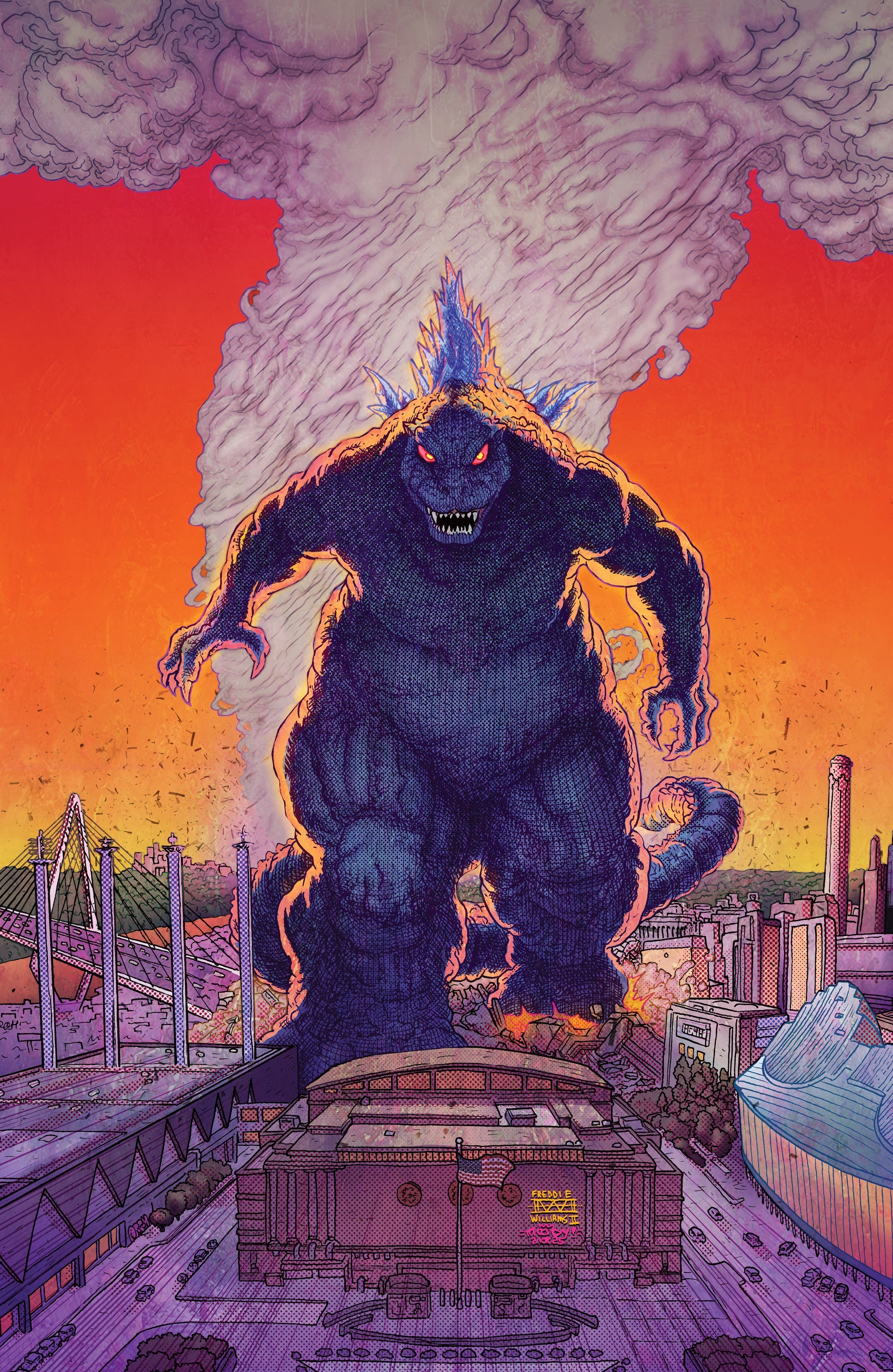 Godzilla Vs. America Kansas City C 1:25 Fredddie Williams Ii & Moody Virgin (10/29/2025) Idw
