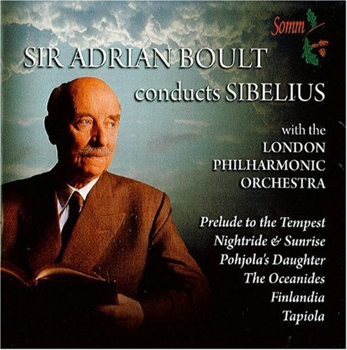 the album cover for London Philharmonic Orchestra - Sir Adrian Boult Conducts Sibelius
