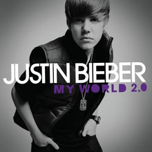 the album cover for Justin Bieber - My World 2.0