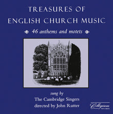 the album cover for Various Artists - Treasures of English Church Music