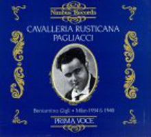 Mascagni /Leoncavallo / Gigli - Cavalleria Rusticana / Pagliacci Music CD
