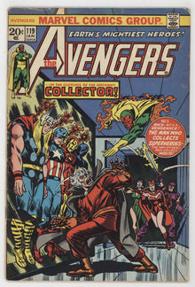 Avengers 119 Marvel 1973 GD VG Thor Captain America Iron Man Black Panther