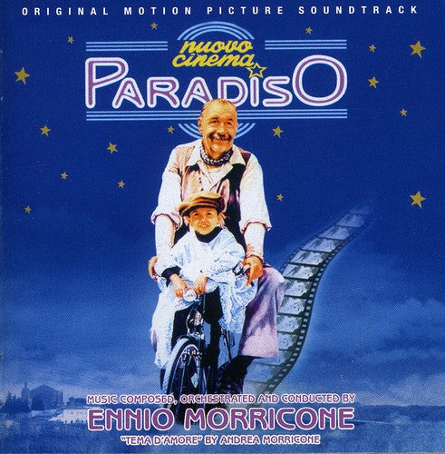 the album cover for Ennio Morricone - Nuovo Cinema Paradiso (Original Motion Picture Soundtrack)