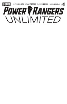Power Rangers Unlimited #1 D Blank Sketch Variant (07/01/2026) Boom