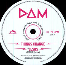 the album cover for Dom - Things Change / Jesus