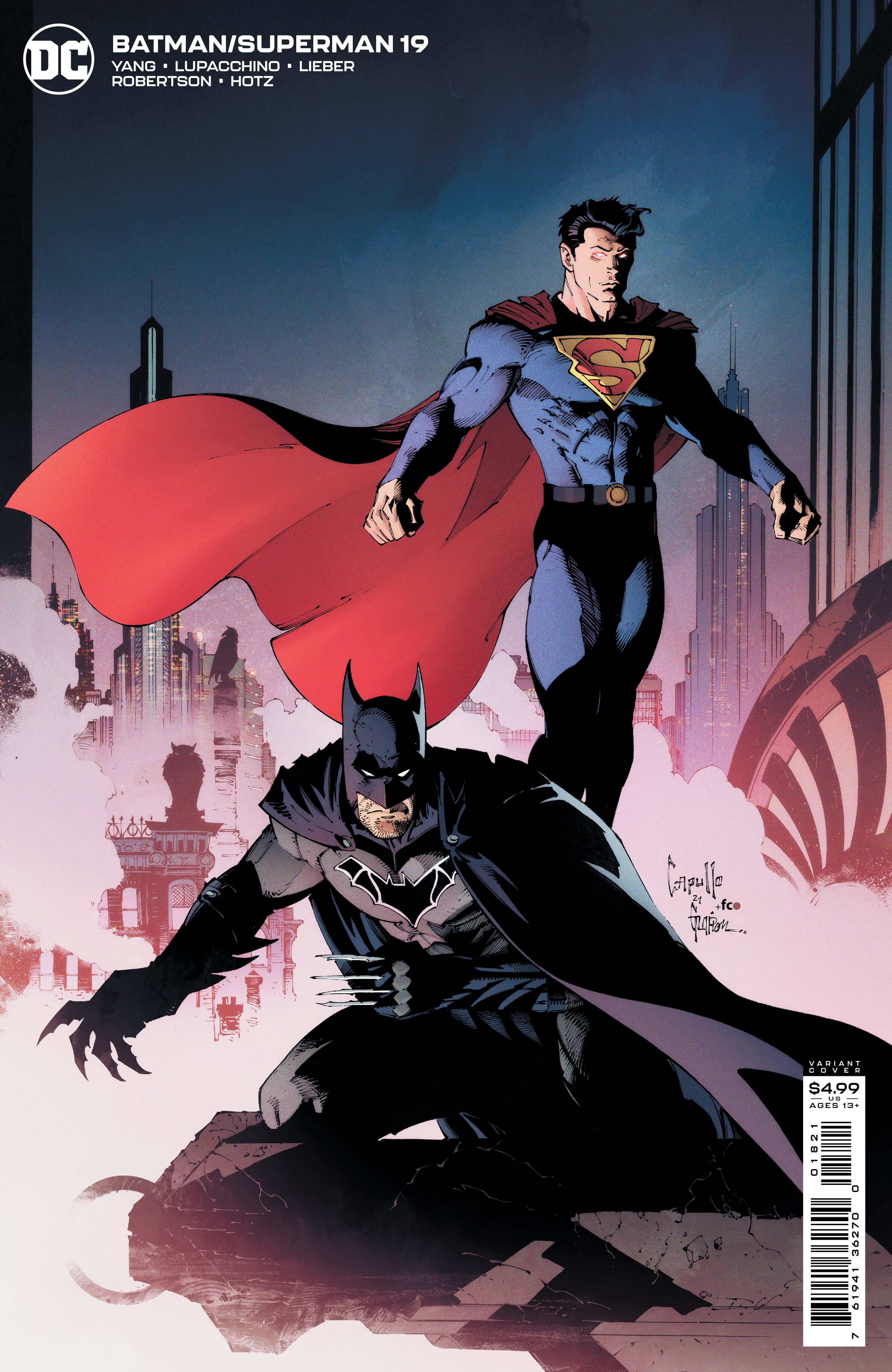 Batman Superman #19 B Greg Capullo Card Stock Variant (06/22/2021) Dc