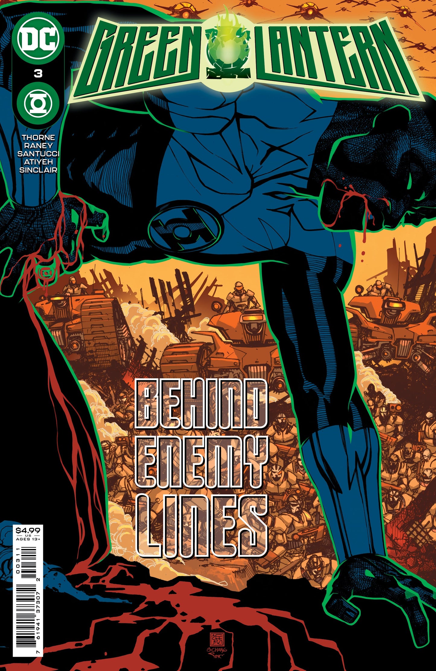 Green Lantern #3 A Bernard Chang Geoffrey Throne (06/01/2021) Dc
