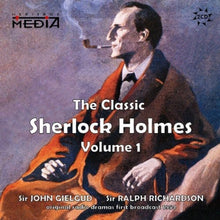 the album cover for Ralph David Richardson - Vol. 1-Classic Sherlock Holmes