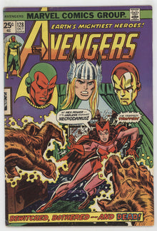 Avengers 128 Marvel 1974 VG Iron Man Thor Vision Scarlet Witch Gil Kane