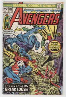Avengers 143 Marvel 1975 VG George Perez Gil Kane Captain America Iron Man
