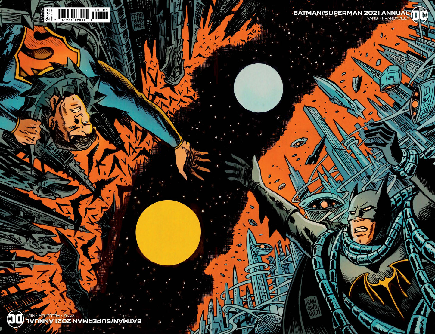Batman Superman 2021 Annual #1 B Francesco Francavilla Connected Flip Card Stock Variant (08/31/2021) Dc