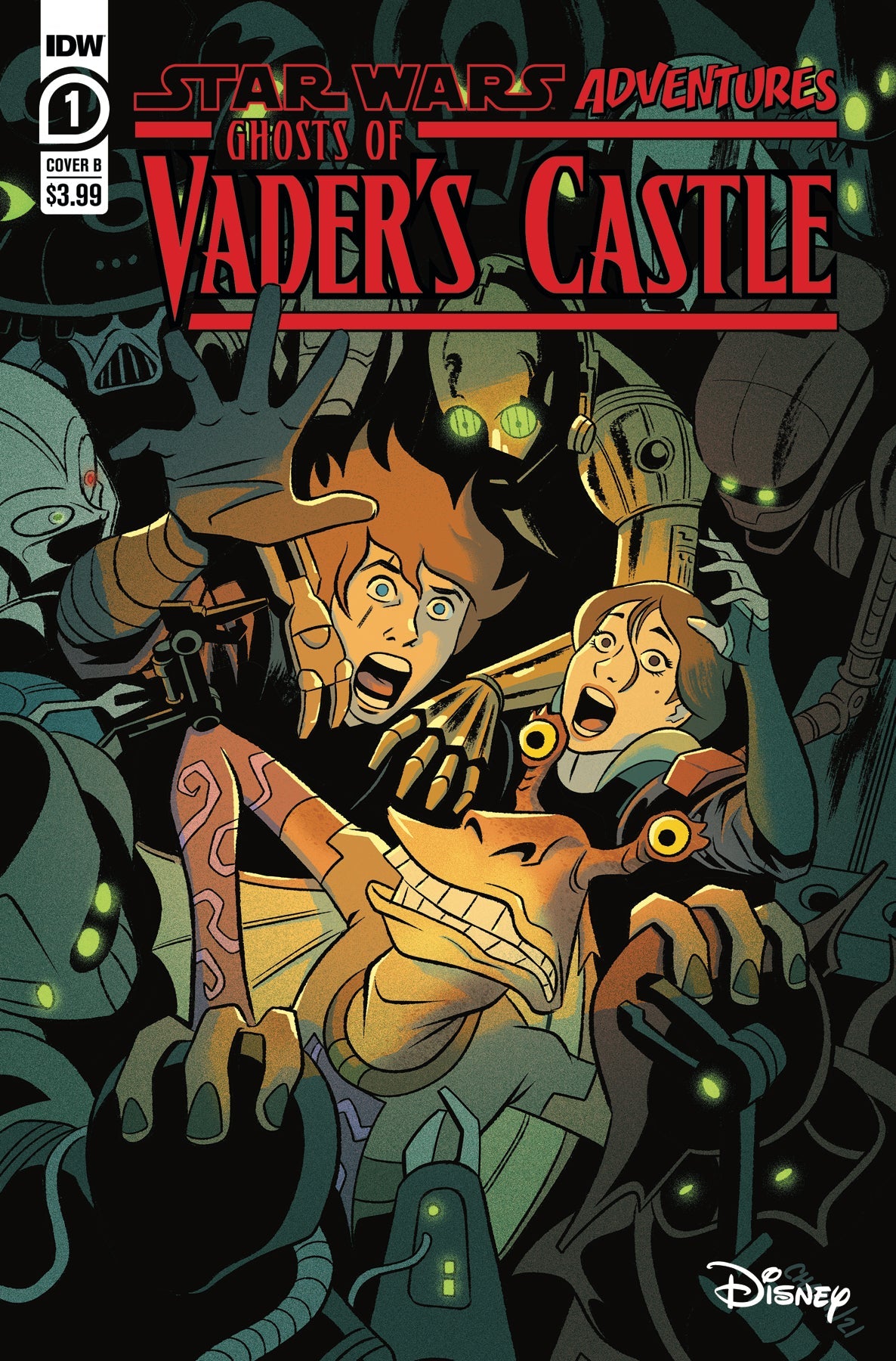 Star Wars Adv Ghost Vaders Castle #1 (Of 5) B Derek Charm Variant (C: (09/22/2021) Idw